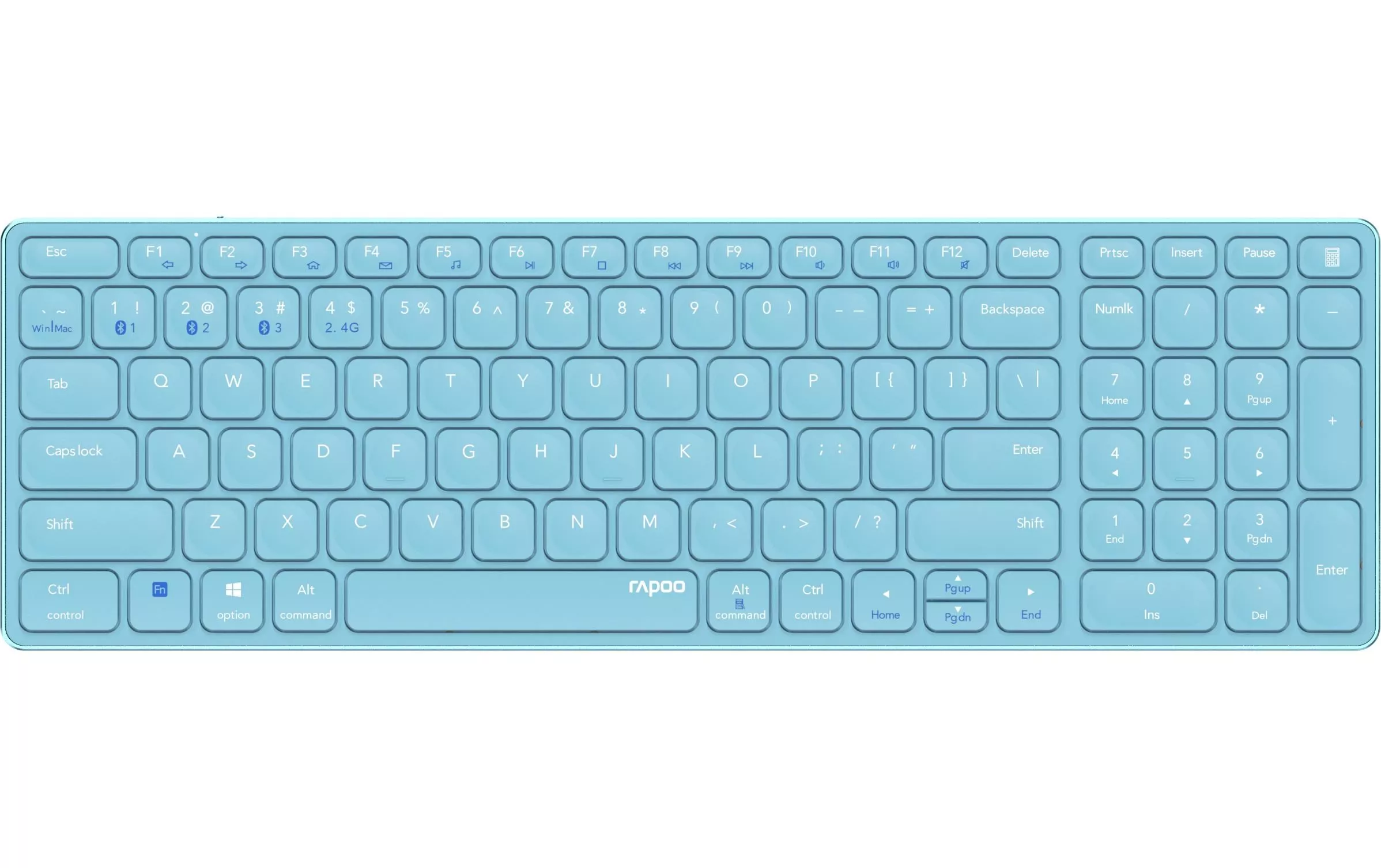 Funk-Tastatur E9700M ultraslim Blau