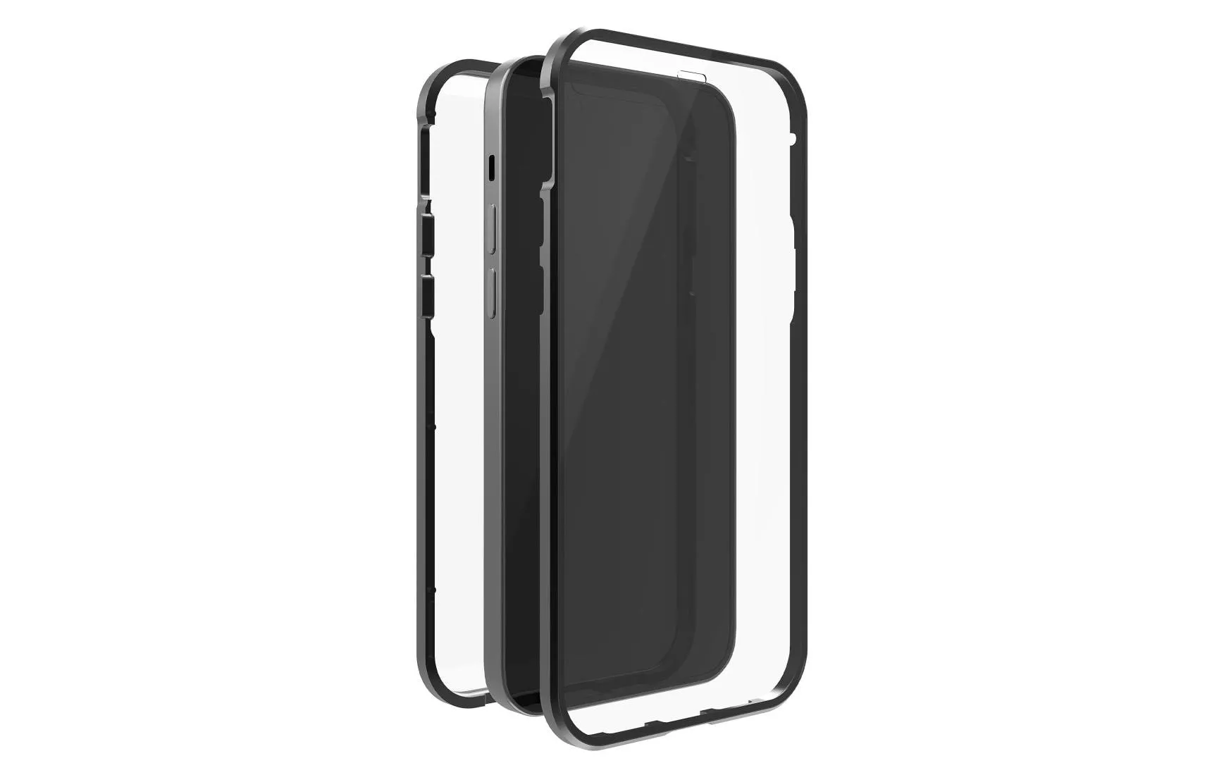 Back Cover 360° Glass iPhone 14 , Schwarz