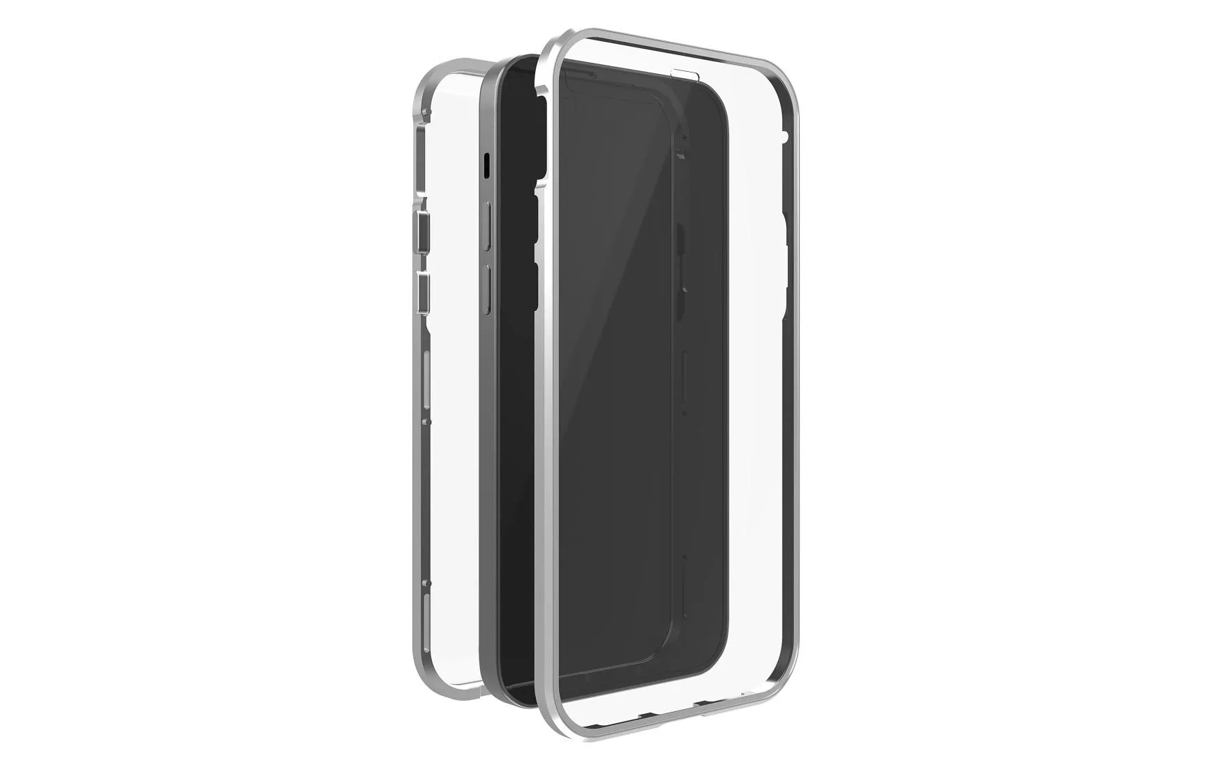Back Cover 360° Glass iPhone 14 Plus , Silber