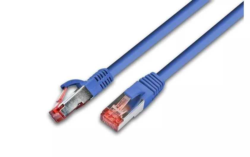 Câble patch RJ-45 - RJ-45, Cat 6, S/FTP, 25 m, Bleu