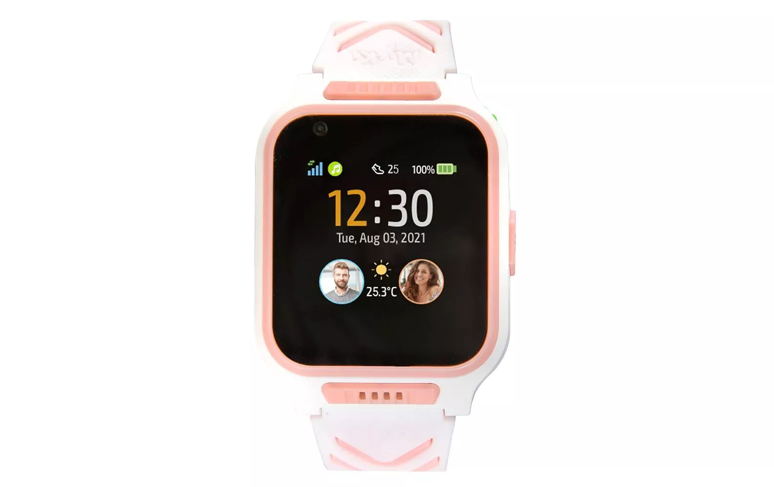 Smartwatch GPS Kinder Uhr MyKi 4 Weiss/Pink mit SIM-Karte