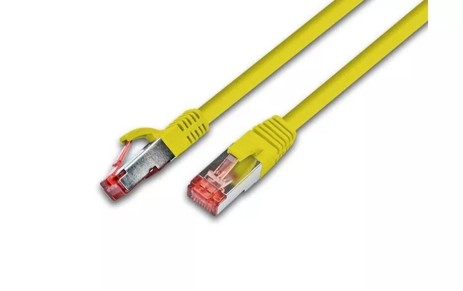 Câble patch RJ-45 - RJ-45, Cat 6, S/FTP, 0.75 m, Jaune