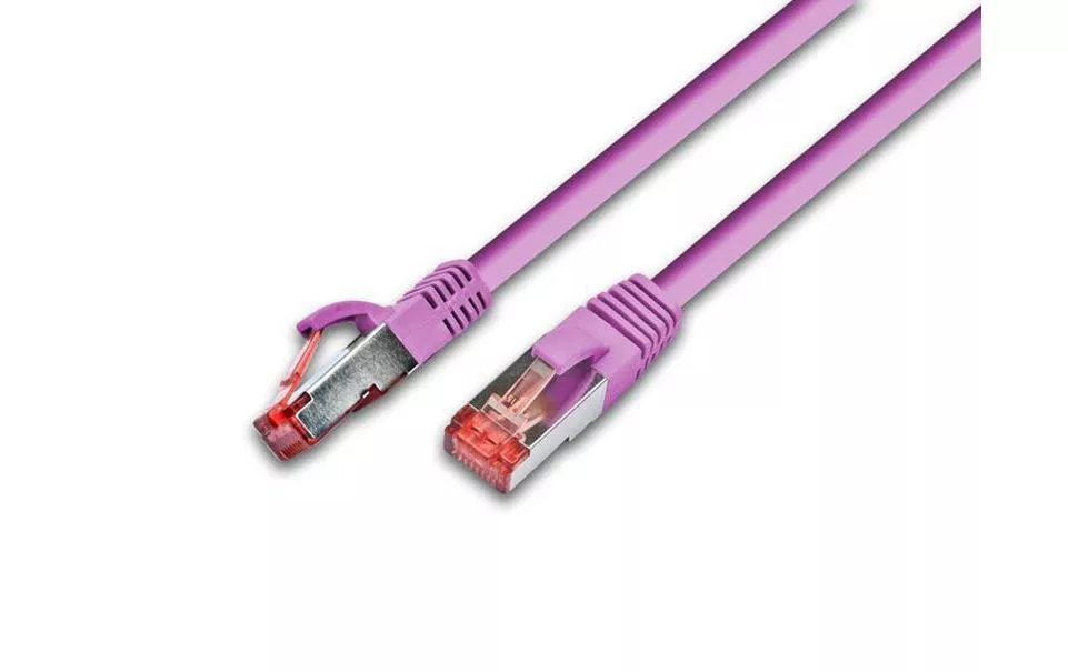 Câble patch RJ-45 - RJ-45, Cat 6, S/FTP, 7 m, Rose
