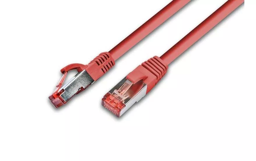 Câble patch  Cat 6, S/FTP, 0.75 m, Rouge