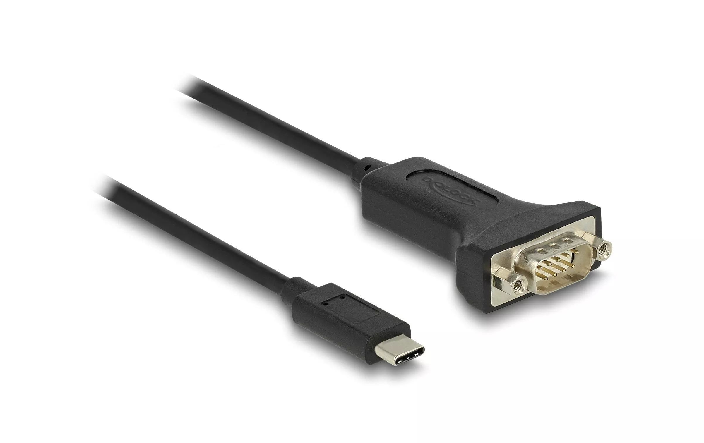 Adaptateur sériel USB-C \u2013 RS-232 D-Sub 9 broches avec écrous 2 m