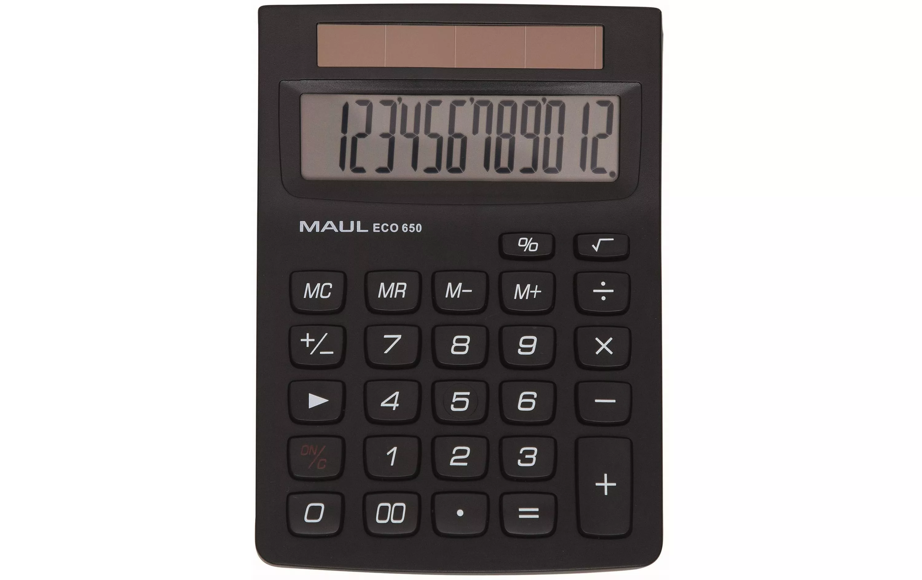 Calcolatrice tascabile Maul ECO 650, 12 cifre, nera