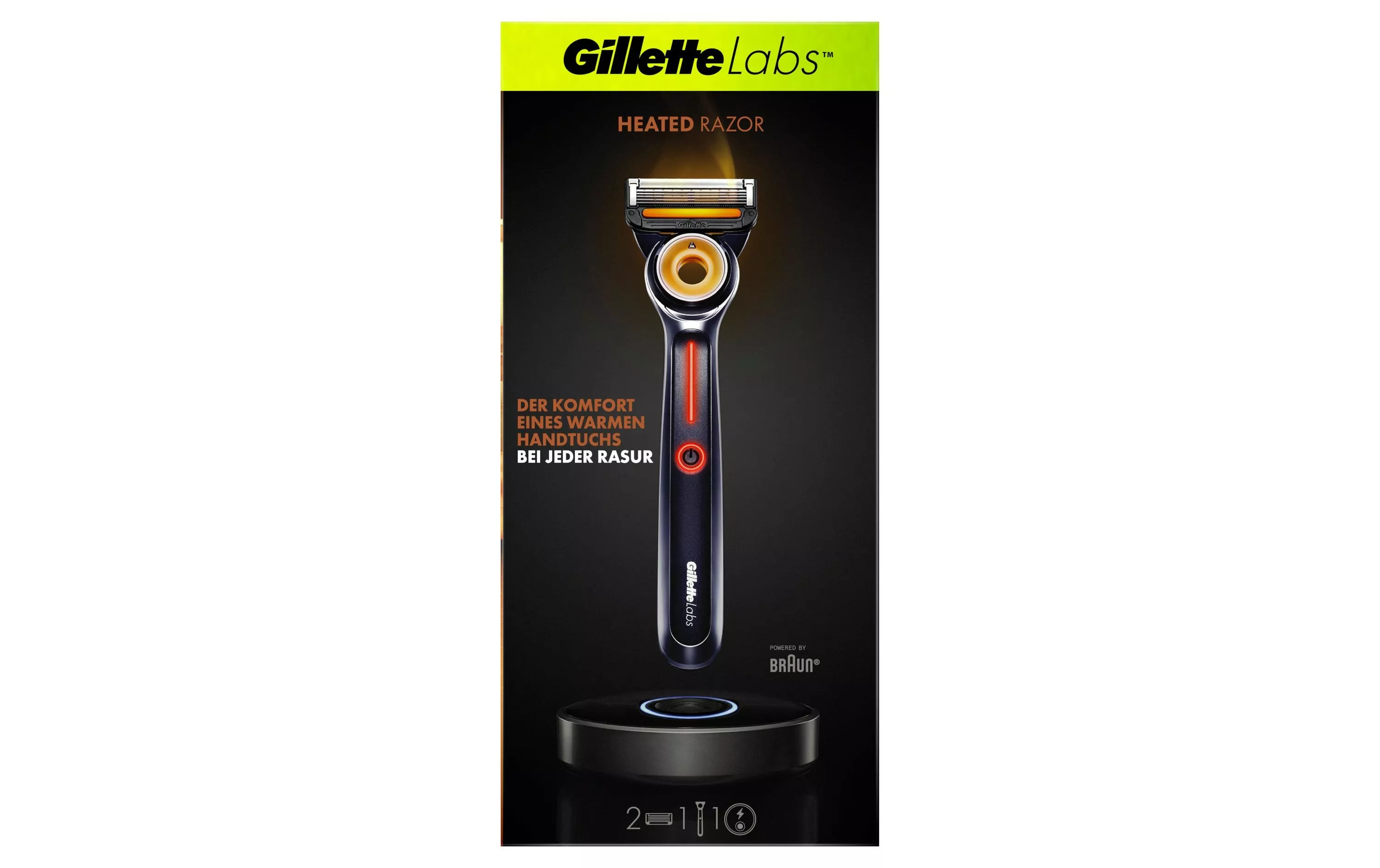 Confezione da viaggio del rasoio riscaldato Gillette Labs