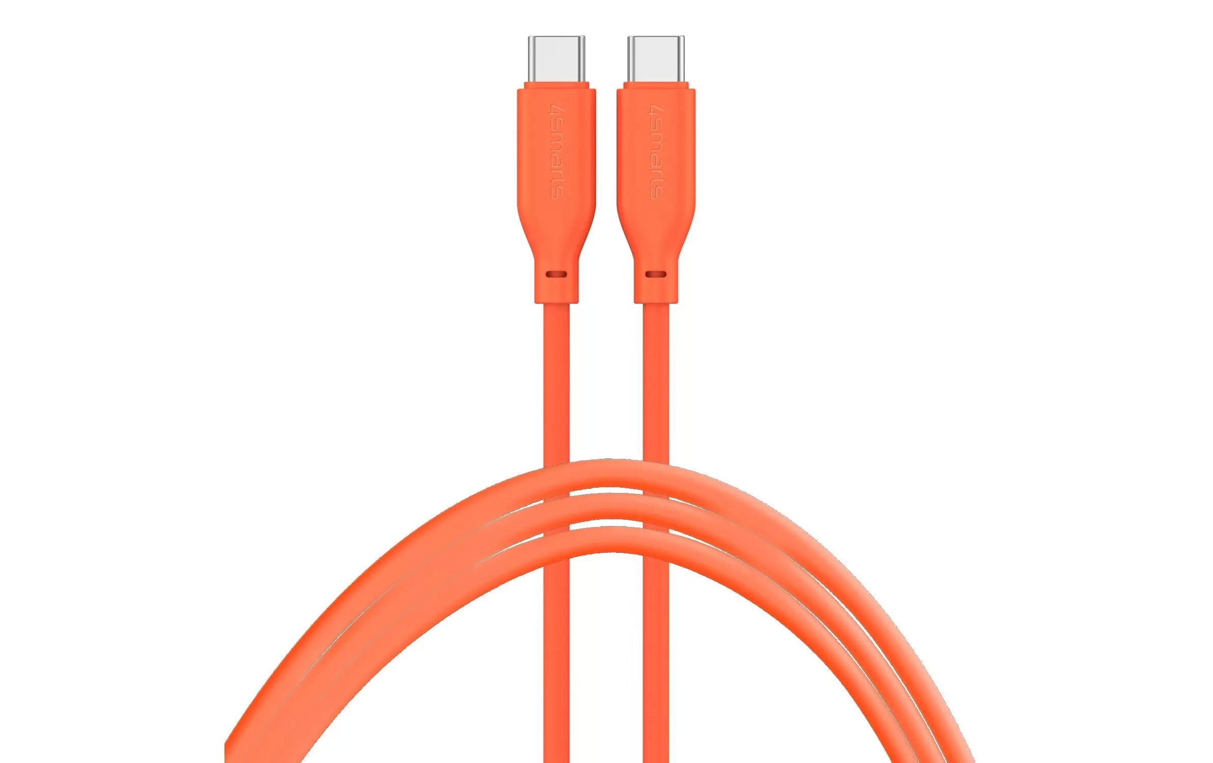 Câble USB 2.0 Silicone High Flex USB C - USB C 1.5 m Orange