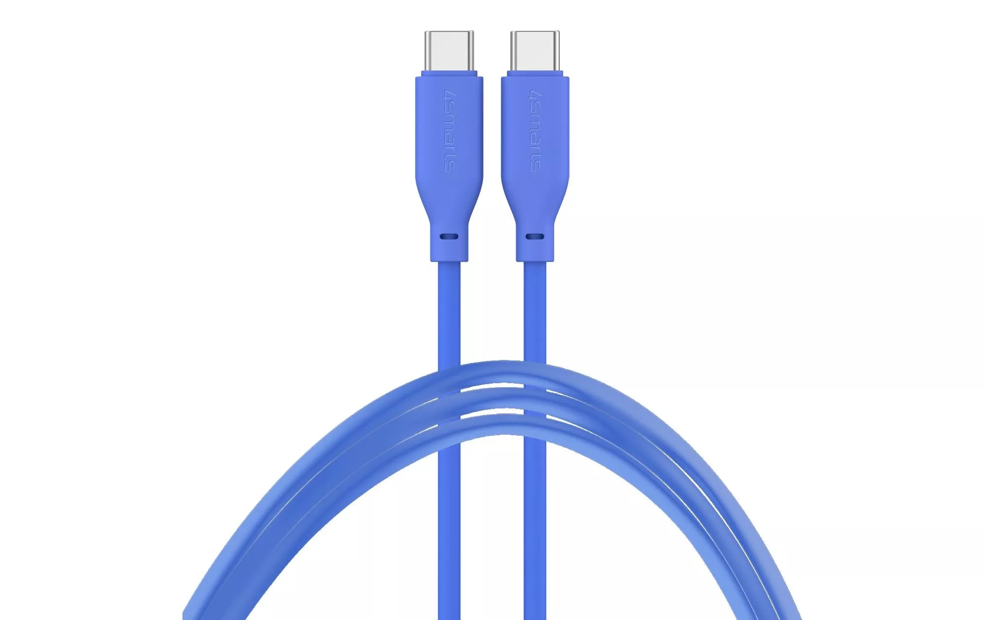 USB 2.0-Kabel Silikon High Flex USB C - USB C 1.5 m Blau