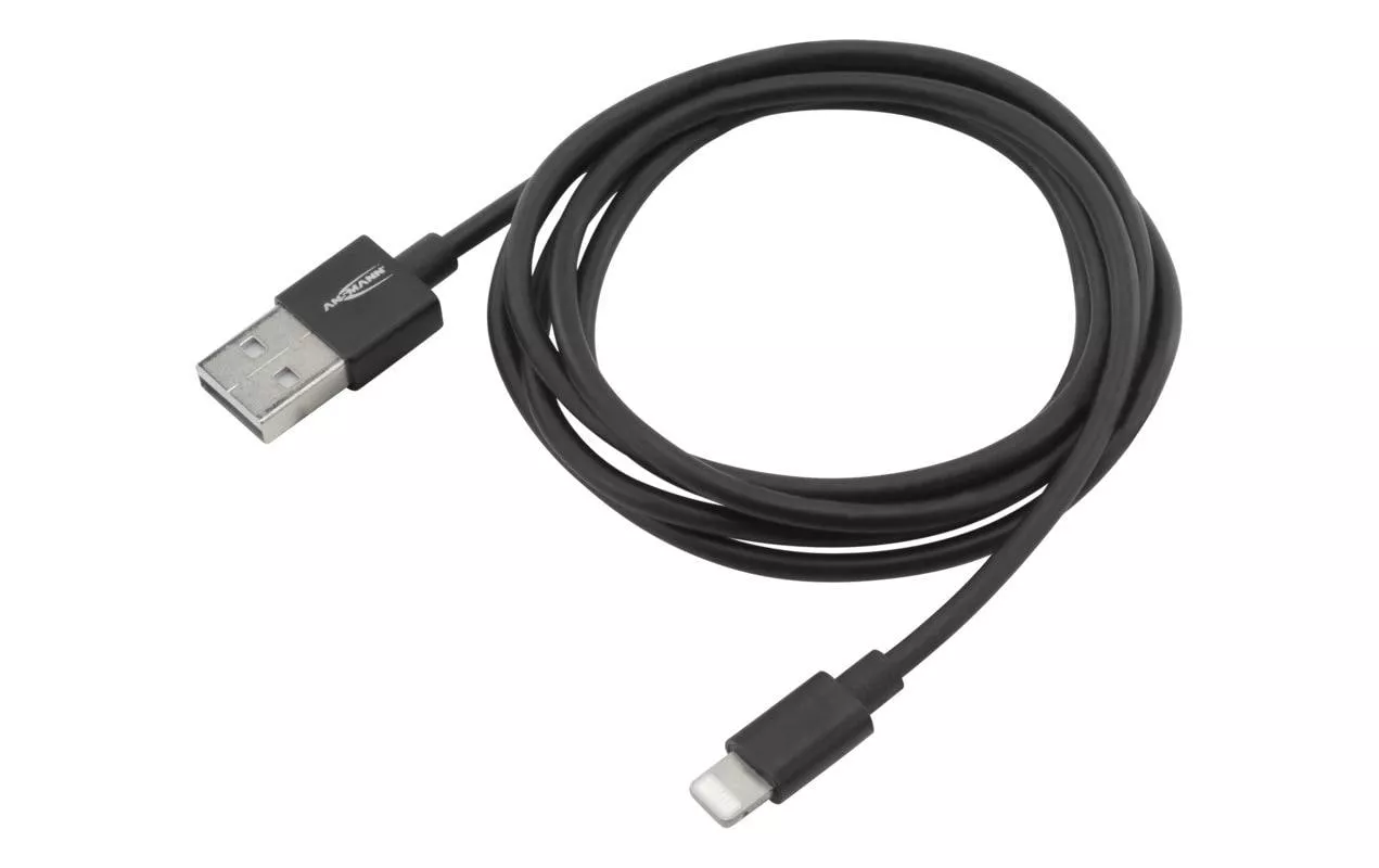 Cavo USB 2.0 Ansmann per iPhone, iPad, USB A - Lightning 1,2 m