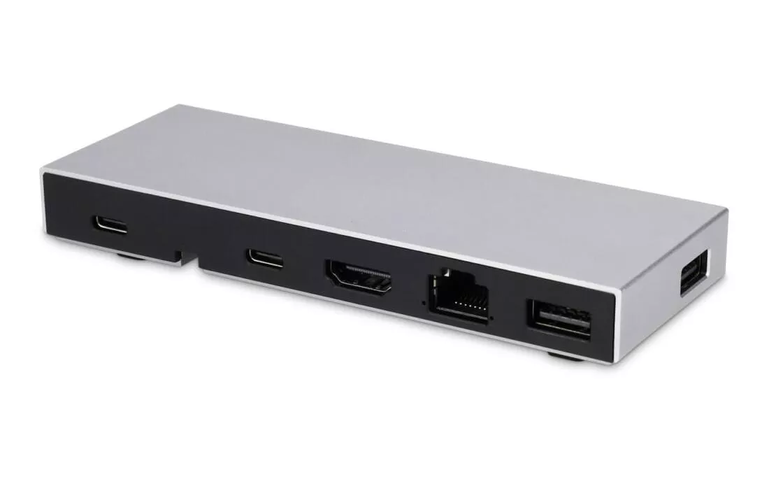 Dockingstation USB-C Compact Dock 2 Silber