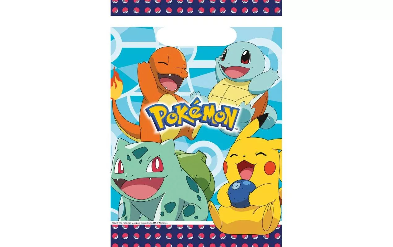 Geschenktasche Pokémon 8 Stück, 30.5 x 18 x 0.5 cm