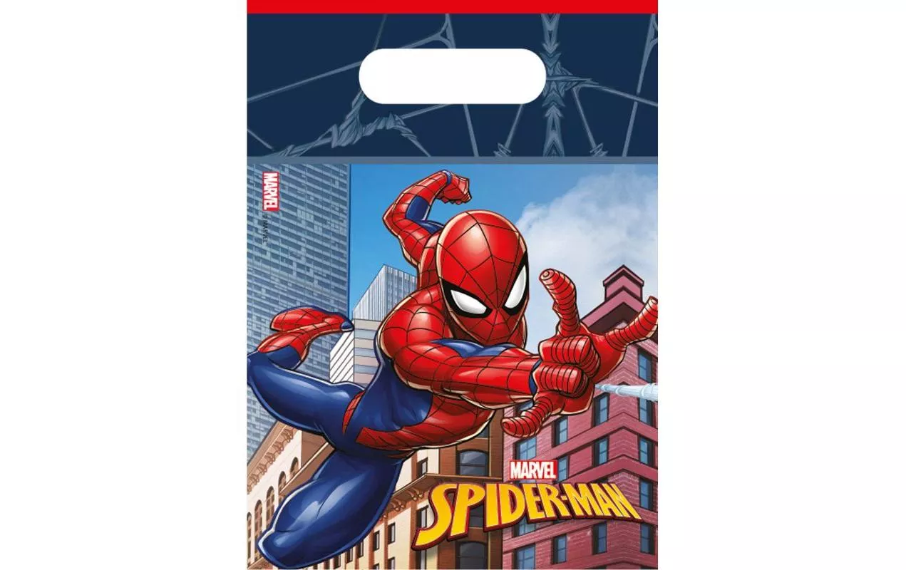 Sac cadeau Marvel Spiderman 6 pièces, 16 x 23.5 cm