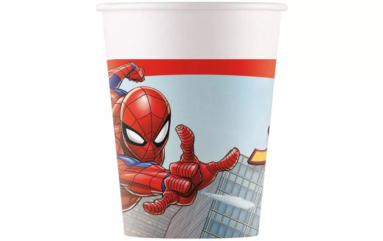 Gobelets jetables Marvel Spiderman 200 ml, 8 pièces