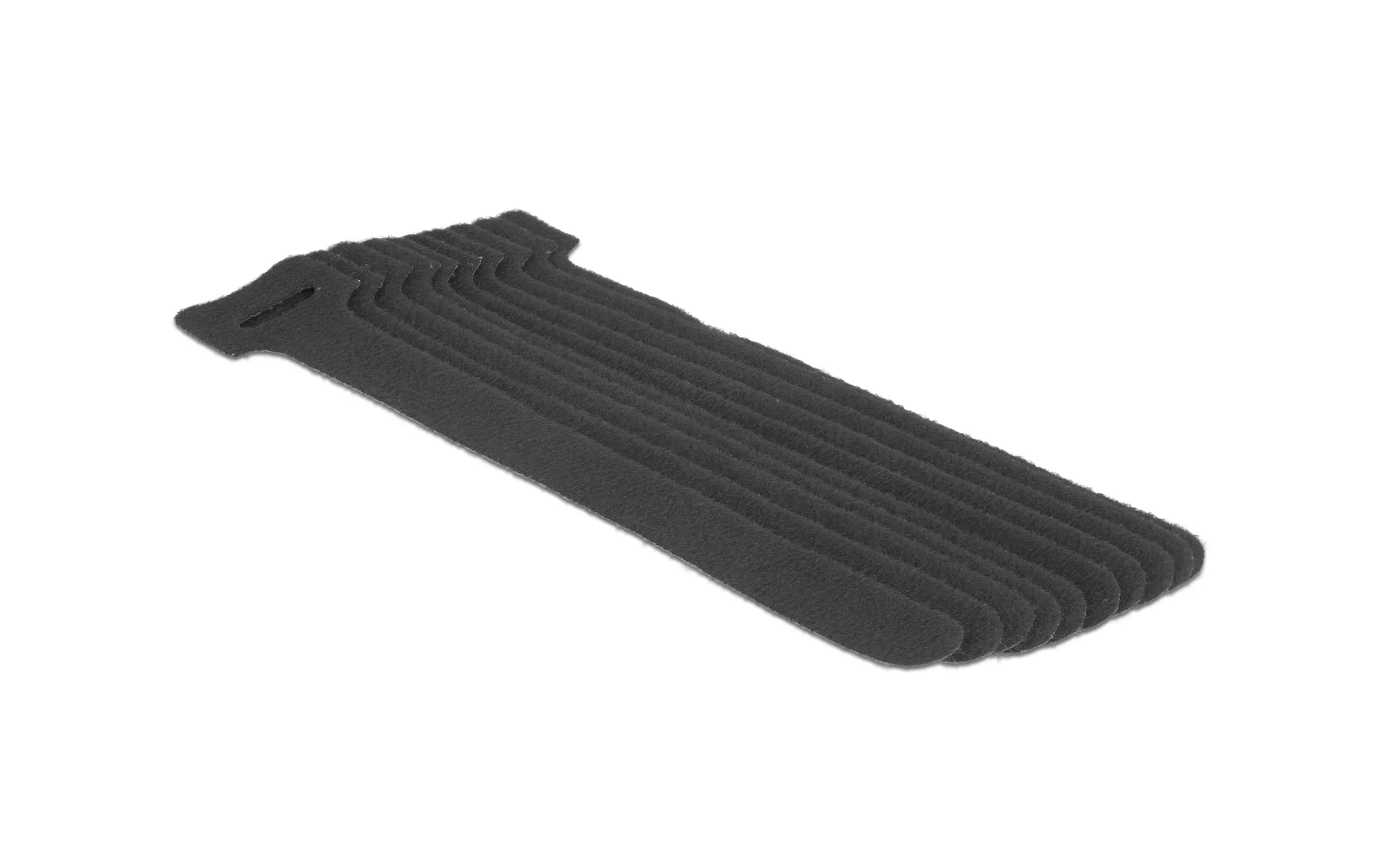 Delock Serre-câble auto-agrippant Noir 150 mm x 12 mm, 10 pièces