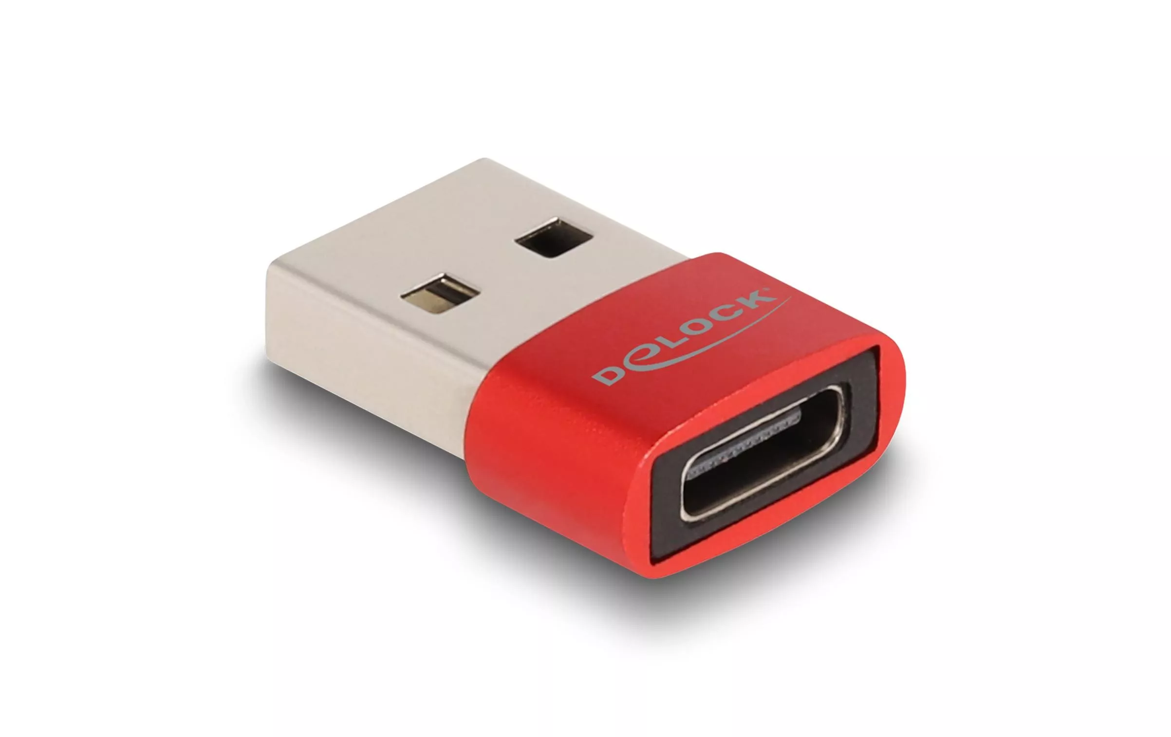 USB 2.0 Adapter USB-A Stecker - USB-C Buchse - Kabel ⋅ Adapter