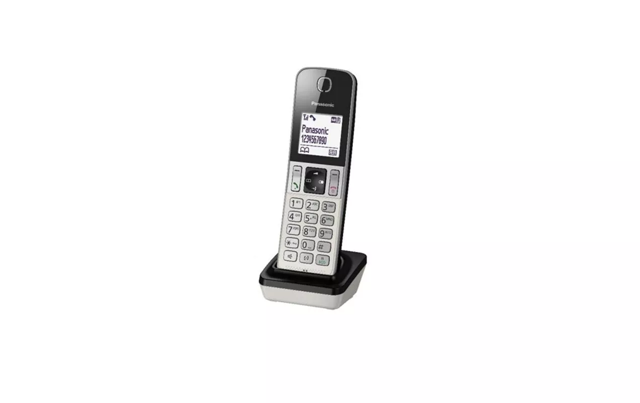 Microtelefono Panasonic KX-TGDA30EXW Nero/Argento