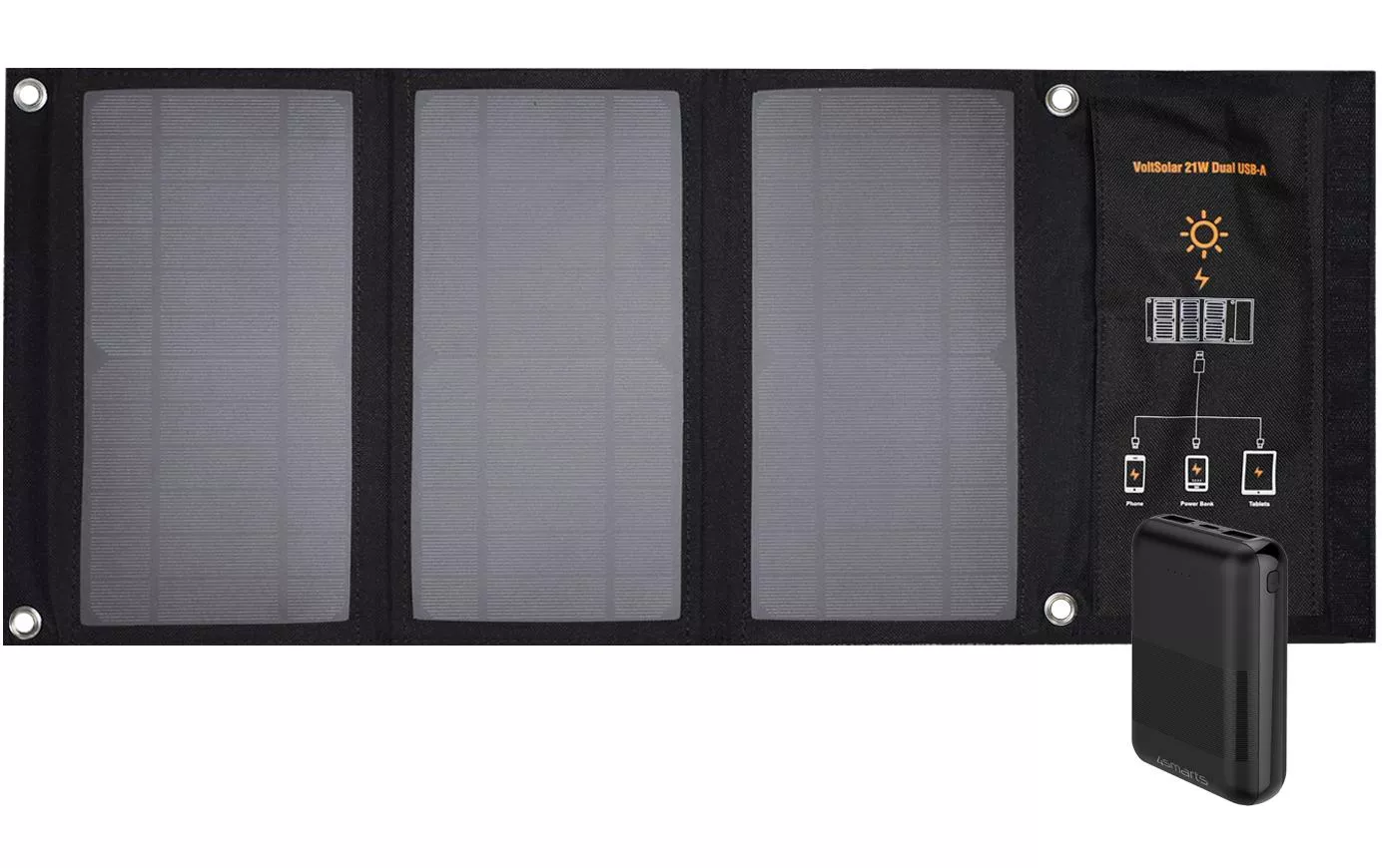 Pannello solare VoltSolar 21W con 10000mAh Powerbank Set 21 W