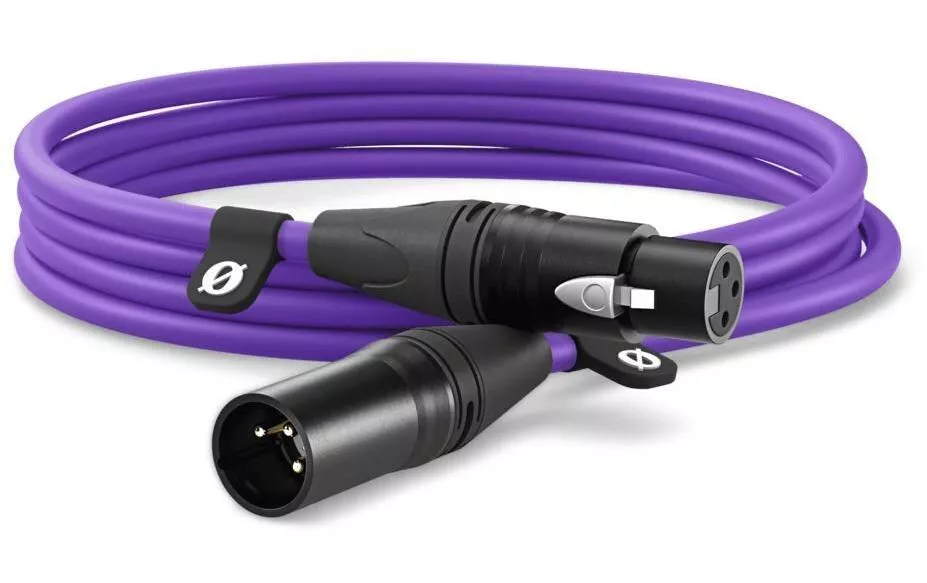 Câble XLR XLRm-XLRf 3 m, Violet