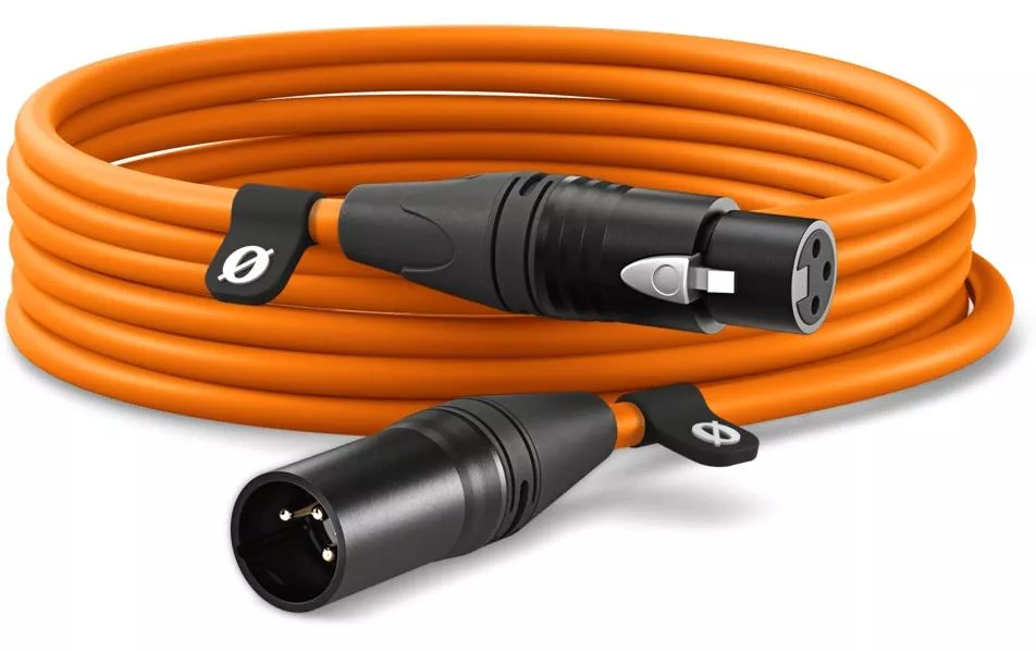 XLR-Kabel XLRm-XLRf 6 m, Orange