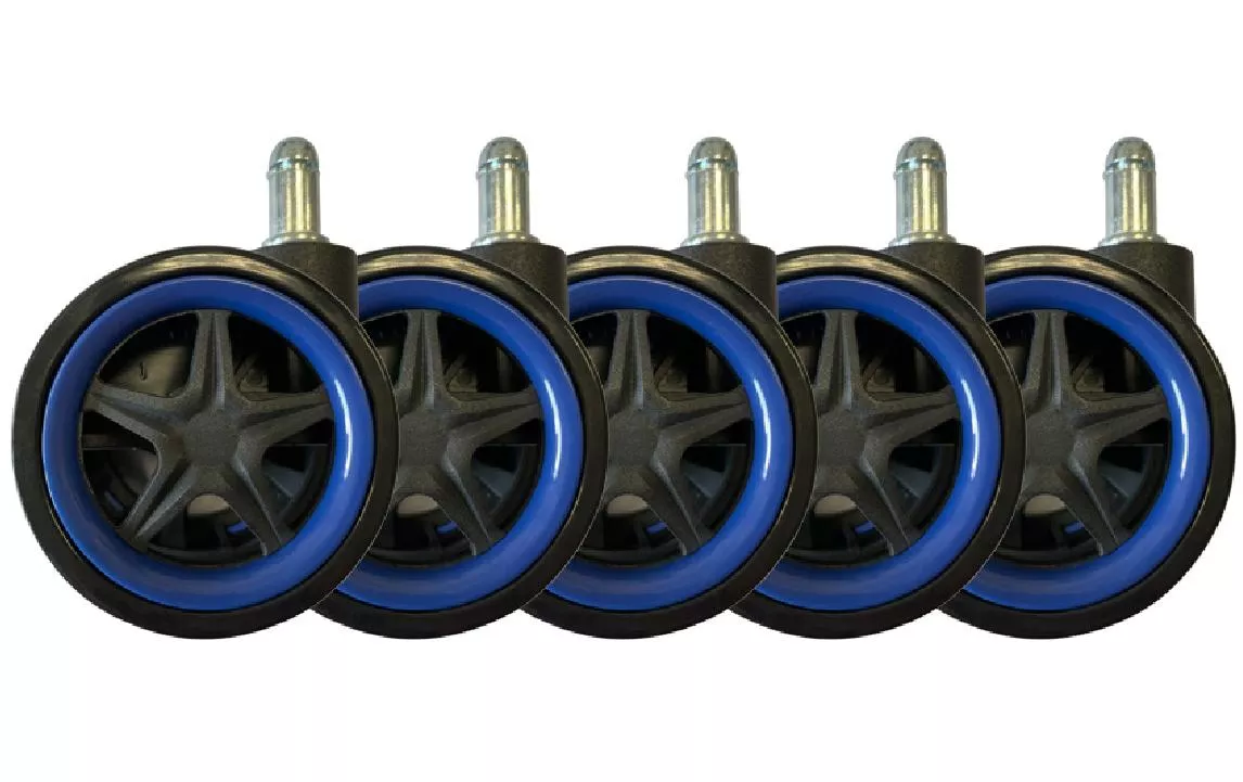 LC-Caselli a rotelle LC-CASTERS-DRIFT Set di 5 ruote blu