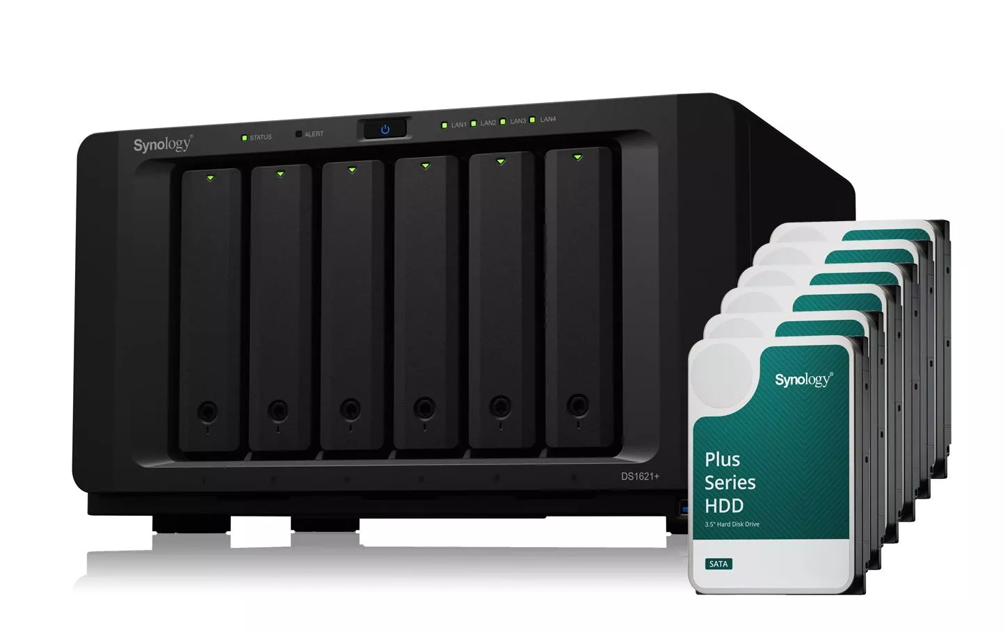 NAS DiskStation DS1621+ 6-bay Synology Plus HDD 24 TB
