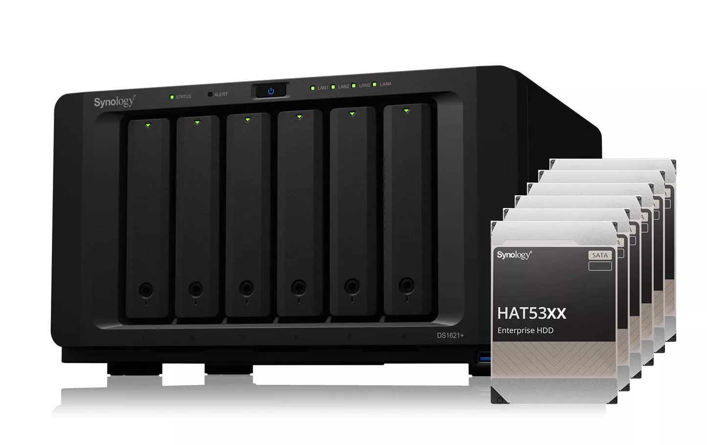 NAS DiskStation DS1621+ 6-bay Synology Enterprise HDD 24 TB