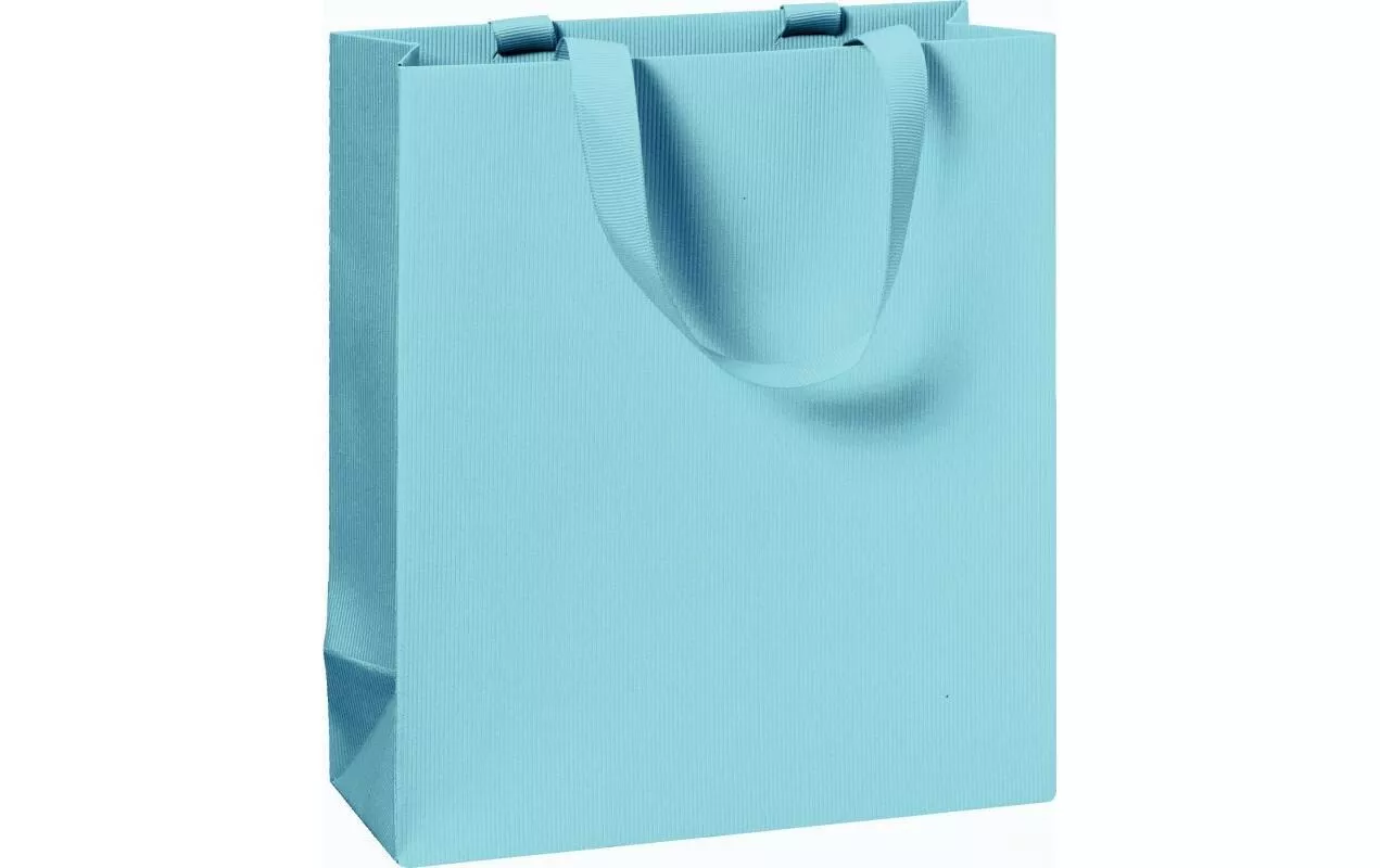 Borsa regalo Stewo monocolore 18 x 8 x 21 cm, azzurro