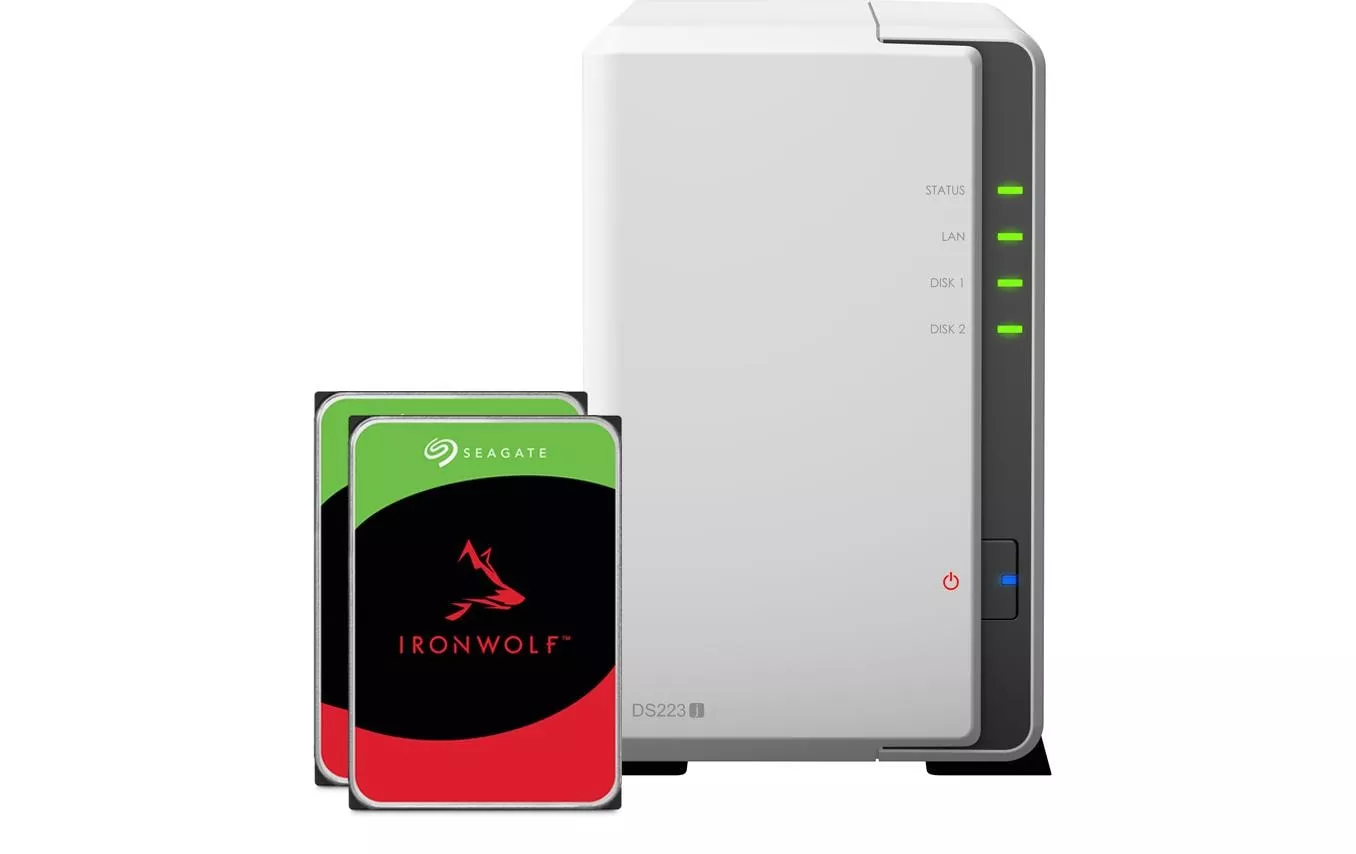 NAS DS223j 2-bay Seagate Ironwolf 4 TB