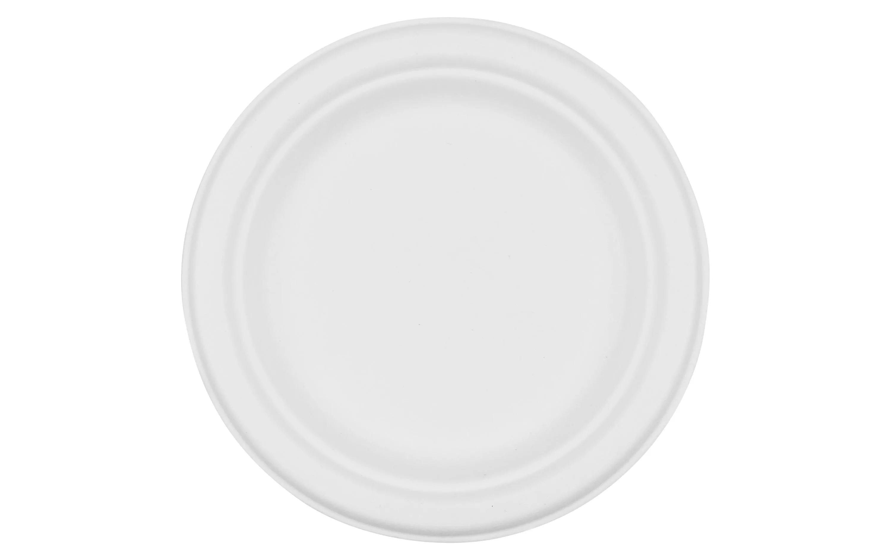 Assiettes jetables Ø 17.5 cm, 50 pièces, blanc