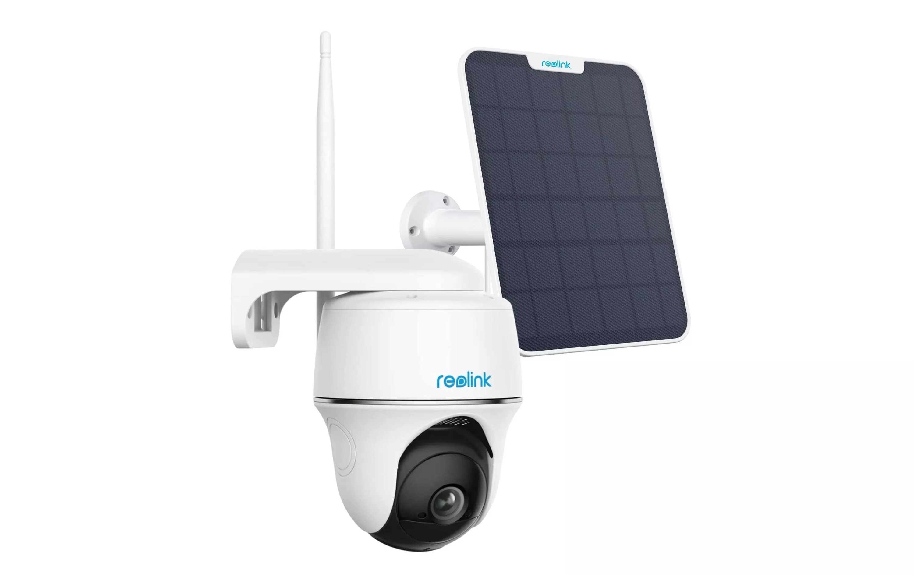 - Weiss 4MP Netzwerkkamera PT Argus Solarpanel Überwachungskamera 2K 2, inkl.