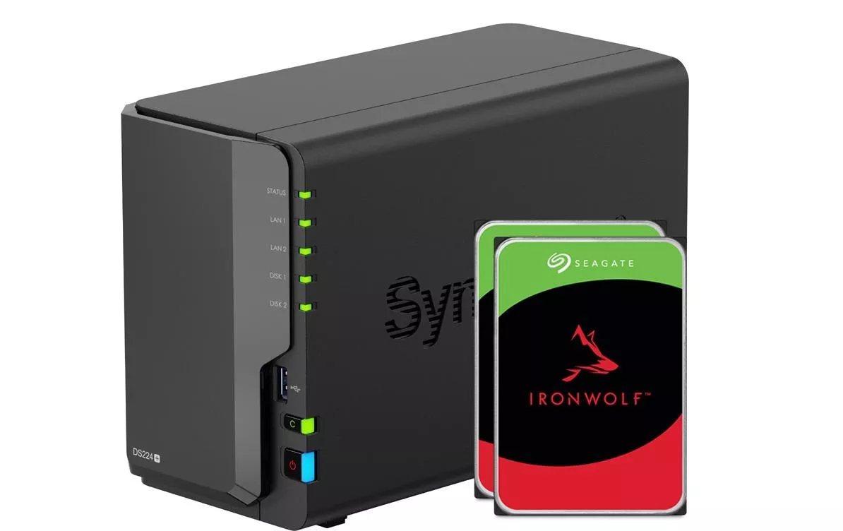 NAS DiskStation DS224+ 2-bay Seagate Ironwolf 2 TB