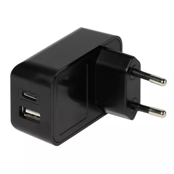 Double Chargeur USB Accueil C / Micro 3A