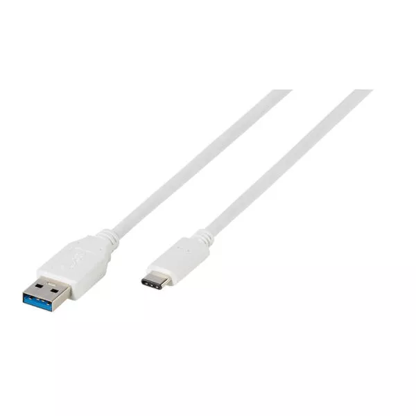 USB Type-C Daten- und Ladekabel, 1m, weiss