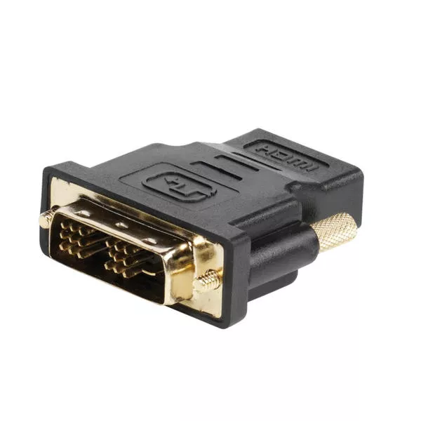 HDMI-DVI Adapter, DVI-D Stecker - HDMI Kupplung, schwarz