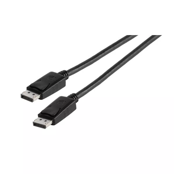 Câble de connexion audio/vidéo DisplayPort, 1,8 m, noir