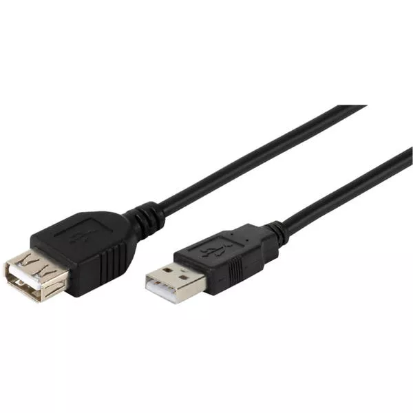 Cavo di prolunga compatibile USB 2.0, 3m, nero