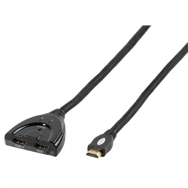 Automatischer HDMI 21 Umschalter, 0.8m, schwarz
