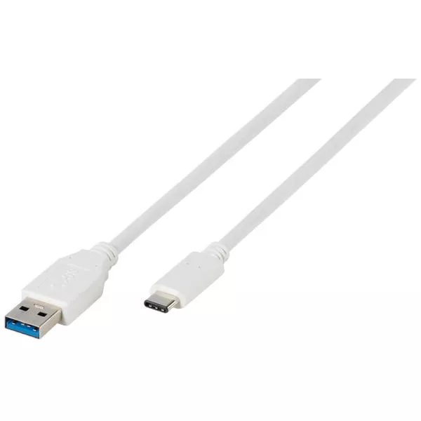 Cavo di collegamento USB tipo C, 1m, bianco