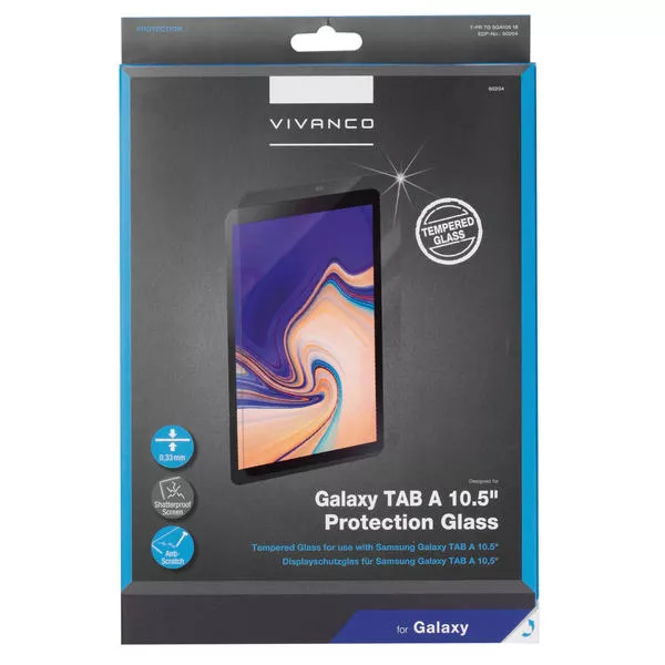 Verre de protection pour Samsung Galaxy Tab A, 10,5 pouces