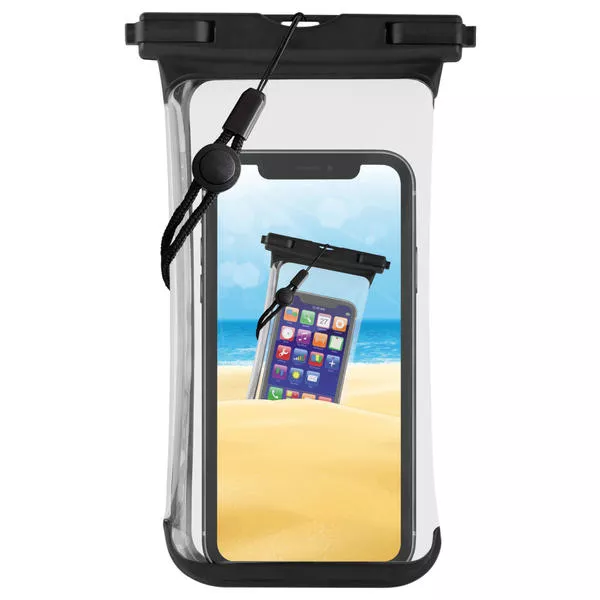 Borsa da spiaggia per smartphone, nero