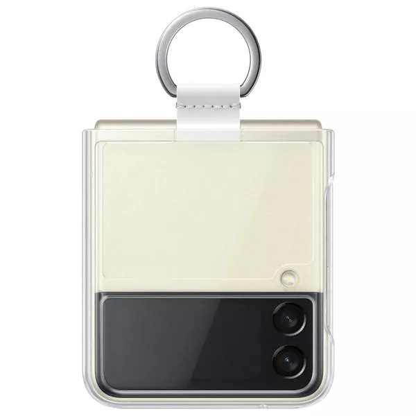 Galaxy Z Flip Hard-Cover with Ring, transparent