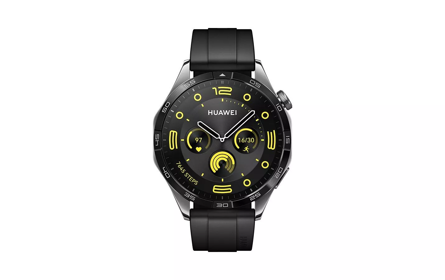 Smartwatch GT4 46 mm Strap en fluoroélastomère / Noir