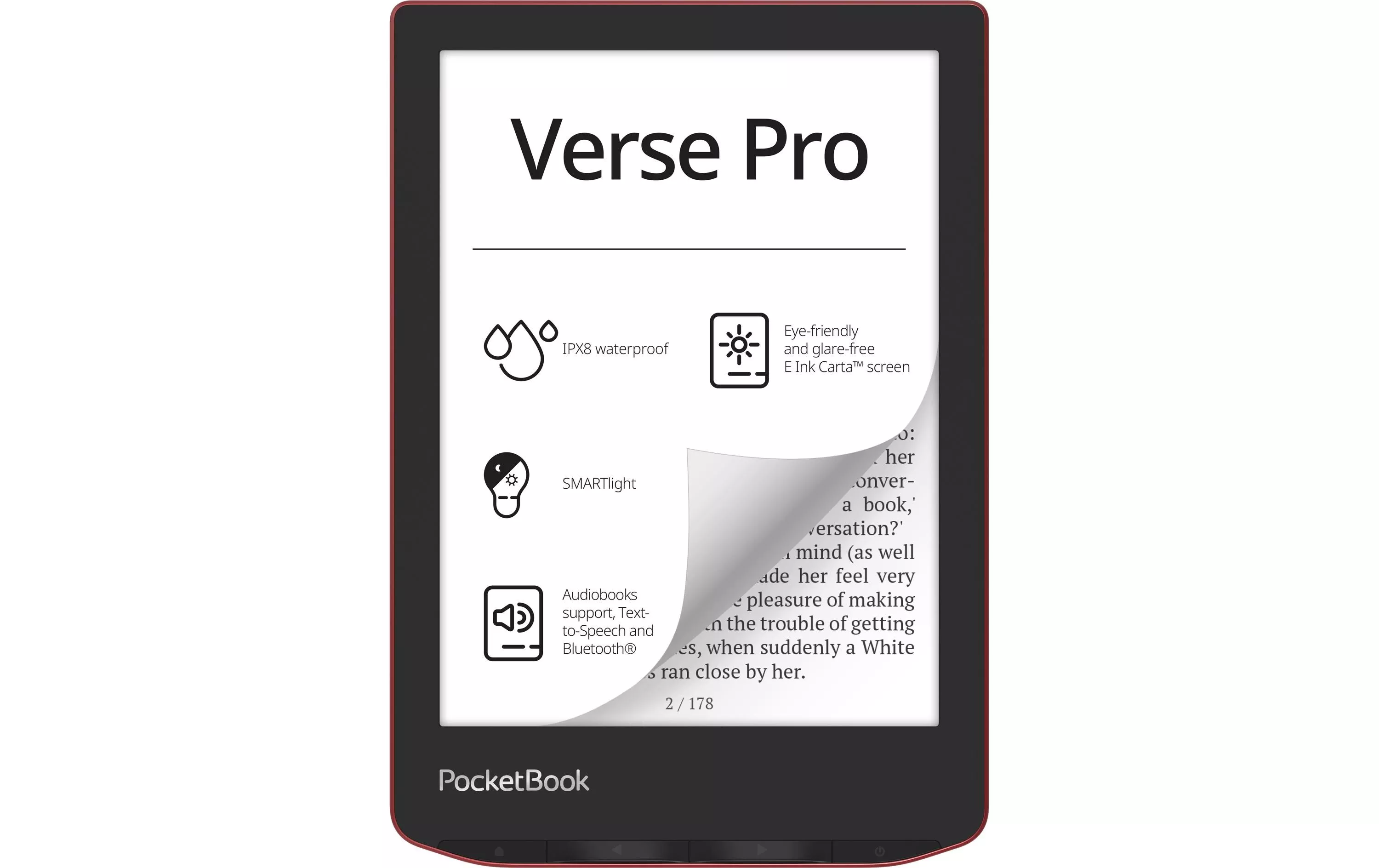 Lettore di libri elettronici PocketBook Verse Pro Passion Red