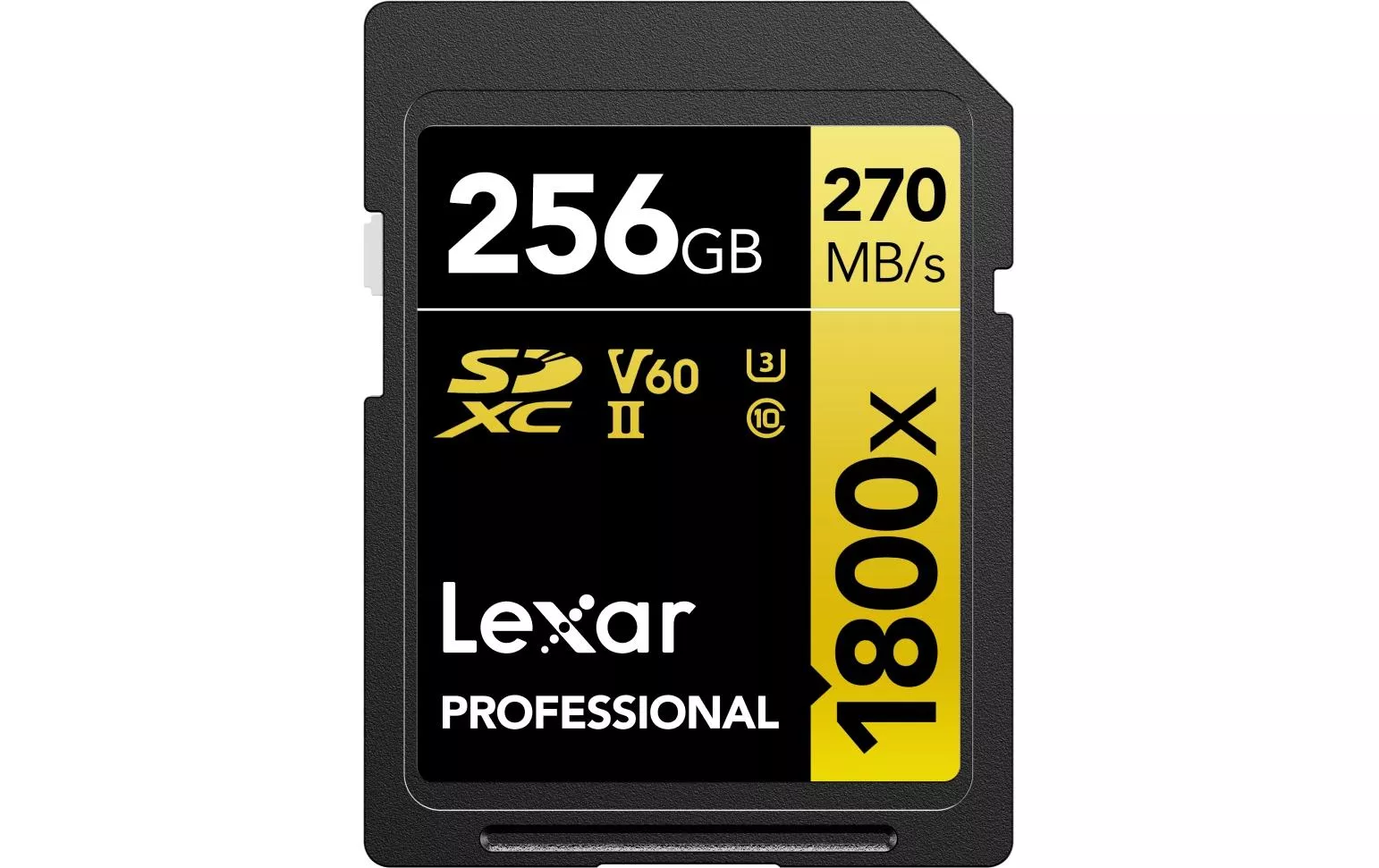 Scheda Lexar SDXC Professional 1800x Serie Oro 256 GB