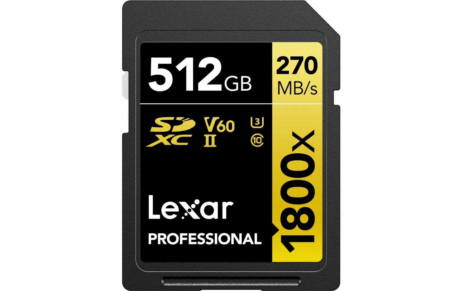 Scheda Lexar SDXC Professional 1800x Serie Oro 512 GB