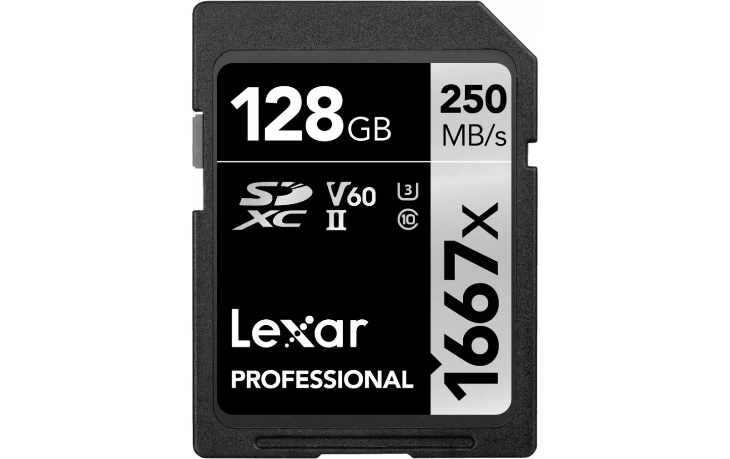 Scheda Lexar SDXC serie Professional 1667x SILVER 128 GB