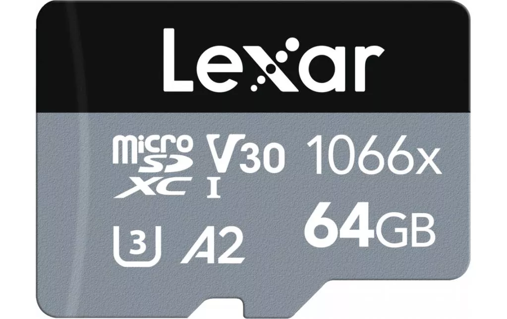 Scheda Lexar microSDXC Professional 1066x Argento 64 GB