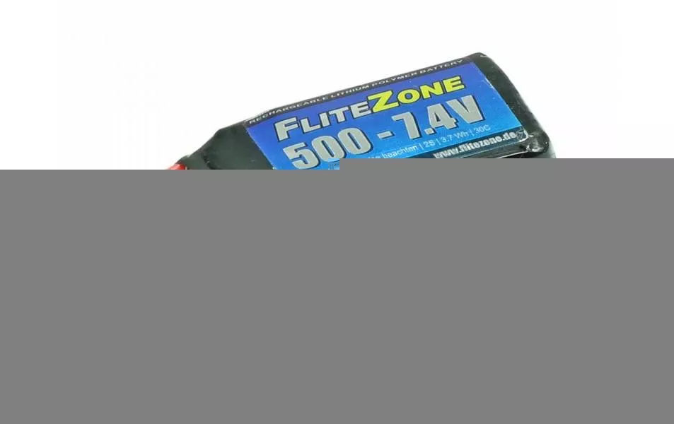 Batteria FliteZone RC LiPo 500 mAh 7,4 V 30C 120x