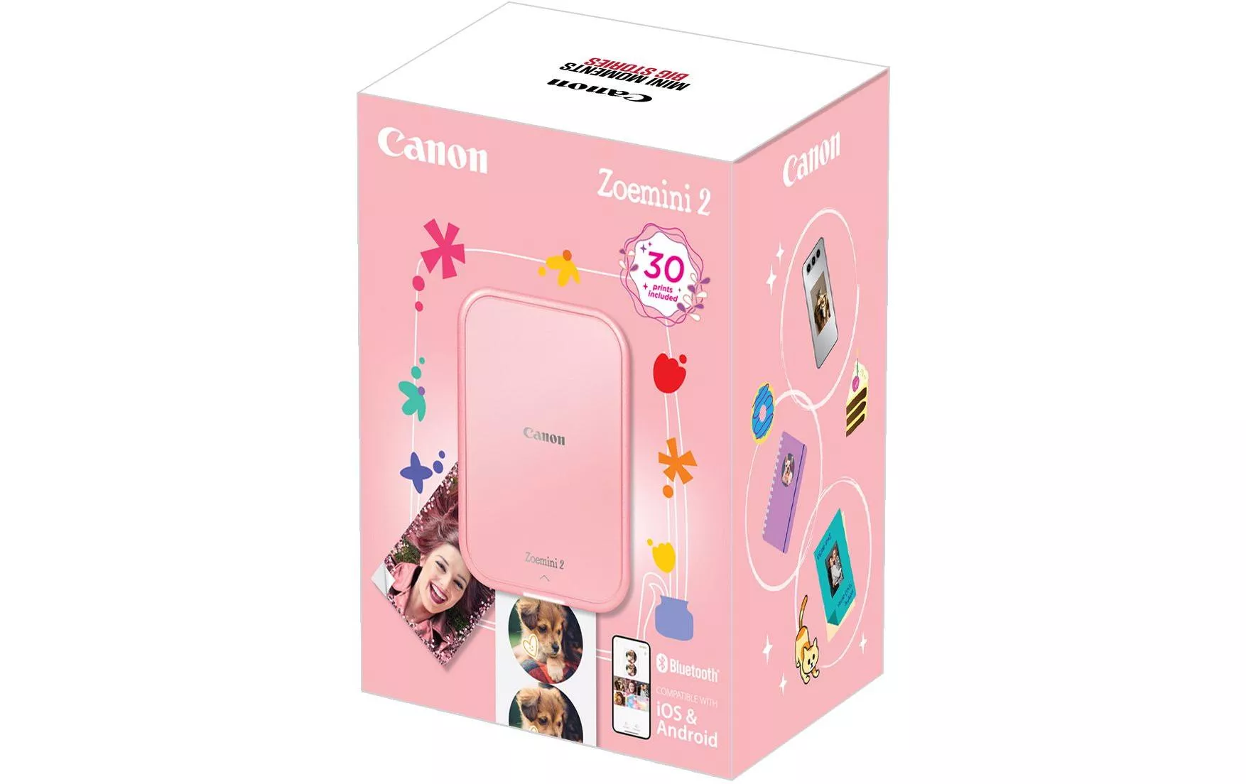 Stampante fotografica Canon Zoemini 2 oro rosa + 30 carte fotografiche +  borsa - Stampanti